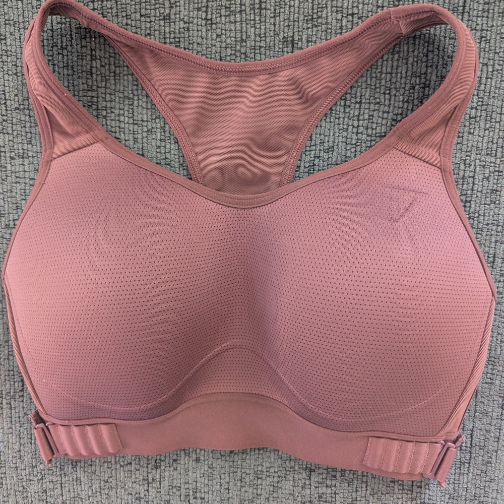 Gymshark Dusty Rose High-Impact Racerback Sports Bra